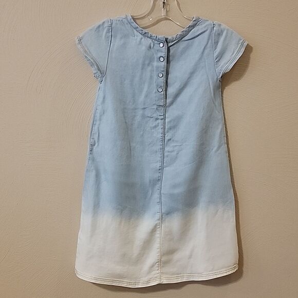 ARTISAN NY BLUE TO WHITE OMBRE T-SHIRT DRESS, SIZE 4T - Picture 4 of 7